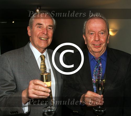 Amsterdam 27 April 1998, Nationaal Songfestival 1998
Theo Rekkers (links) overleden op 22 april 2012 en Huug Kok, samen vormend het duo De Spelbrekers
Foto Peter Smulders BV