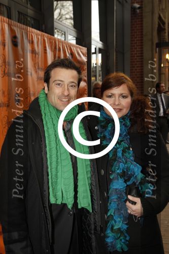 Amsterdam, 16 April 2012
Uitreiking Annie MG Smidt prijs in het Nieuwe LaMar theater
Maaike Widdershoven met haar man
Foto Peter Smulders BV