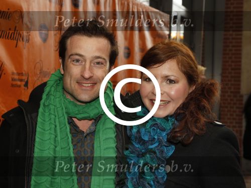 Amsterdam, 16 April 2012
Uitreiking Annie MG Smidt prijs in het Nieuwe LaMar theater
Maaike Widdershoven met haar man
Foto Peter Smulders BV