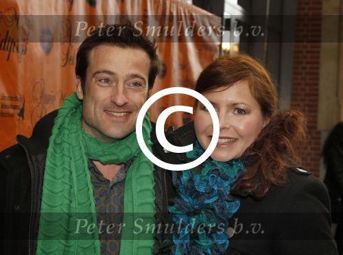 Amsterdam, 16 April 2012
Uitreiking Annie MG Smidt prijs in het Nieuwe LaMar theater
Maaike Widdershoven met haar man
Foto Peter Smulders BV