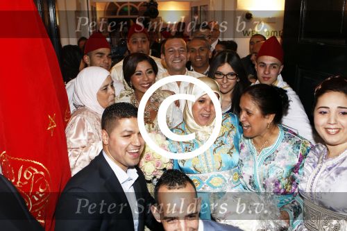 Amsterdam 5 april 2012
Najib Amhali en zijn vrouw Niama Elbhari trouwen bij het scheepvaartmuseum.
Peter Smulders bv
