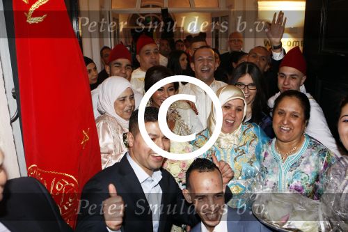Amsterdam 5 april 2012
Najib Amhali en zijn vrouw Niama Elbhari trouwen bij het scheepvaartmuseum.
Peter Smulders bv