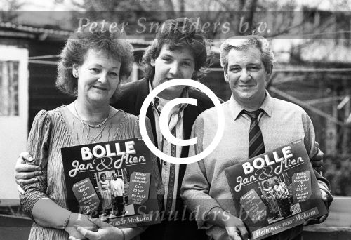 Amsterdam, 21 Maart 1989
Rene Froger met zijn ouders Bolle Jan en Mien Froger
Foto Peter Smulders BV