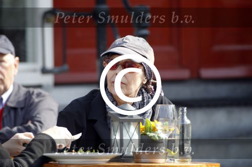 Amsterdam 27 maart 2012
Sylvia Kristel geniet op een terras van het zonnetje.
Peter Smulders bv