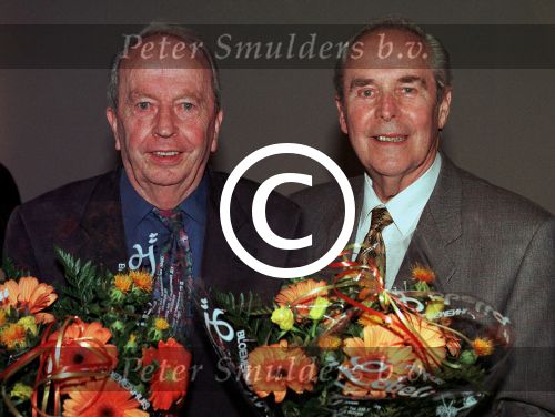 27-04-1998
Nat. songfestival CD uitreiking
Theo Rekkers (rechts op de foto) en Huug Kok, samen vormden zij het du De Spelbrekers