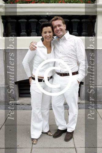 Amsterdam 11 juli 2004
Modeshow Wolford in het Amstel Hotel.  
  Bianca (Big Brother) met een vriend
Peter Smulders bv