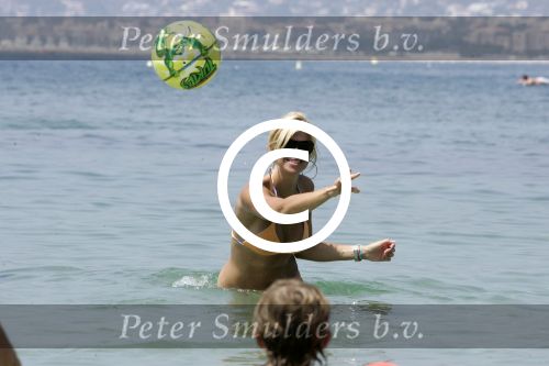 Juan les Pins 23 juli 2004
Estelle Gullit met Joel en Maxim op vakantie
Peter Smulders bv