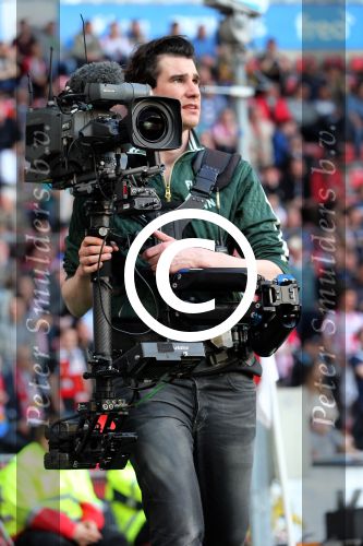 Eindhoven, 14 vApril 2013
Cameraman Ivo Borkus tijdens de wedstrijd PSV-AJAX
Foto Peter Smulders BV