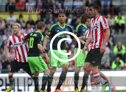 Eindhoven, 14 April 2013
Kompetitiewedstrijd tussen PSV-AJAX, eindstand 2-3 Seizoen 2012/2013
Kevin Strootman
Foto Peter Smulders BV
