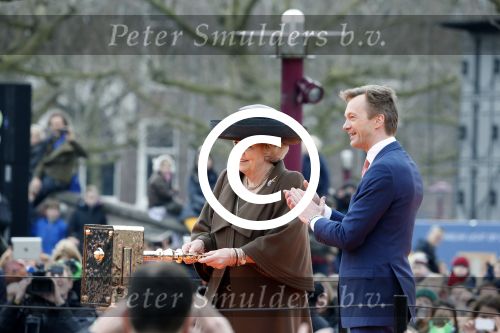 Amsterdam 13 april 2013
Ruud Gullit en zijn vriendin Maggie Jimenez bij de opening van het rijksmuseum door koningin Beatrix.
Peter Smulders bv