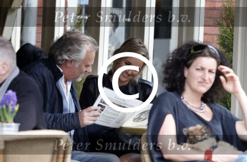 Amsterdam 17 april 2013
Lieke v Lexmond   met haar manager Frank Wisse op terras bij Joffers
Peter Smulders bv