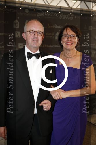 Amsterdam 13 april 2013
Gala voor Ronald Mc Donald in het okura. Marjan Oudeman met man
Peter Smulders bv