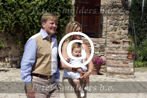 Tavernelle 9 juli 2004
Fotomoment op vakantie bij Prins Willem Alexander Maxima en prinses Amalia met hond mac 
Peter Smulders bv
