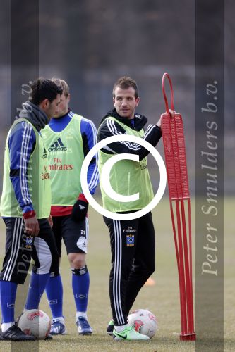 Hamburg 9 april 2013
Rafael v d Vaart op de training van HSV in Hamburg.
Peter Smulders bv