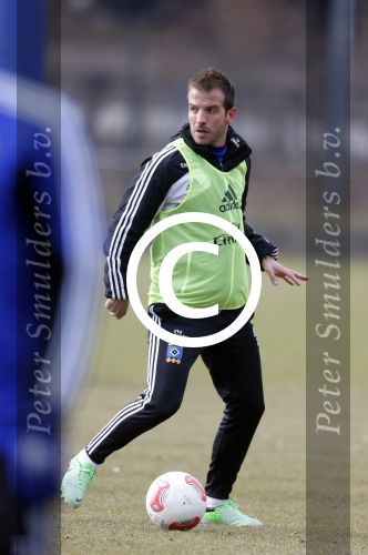 Hamburg 9 april 2013
Rafael v d Vaart op de training van HSV in Hamburg.
Peter Smulders bv