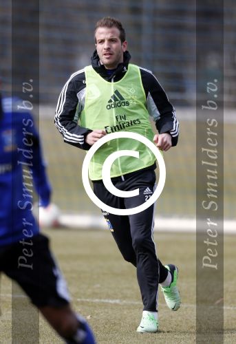 Hamburg 9 april 2013
Rafael v d Vaart op de training van HSV in Hamburg.
Peter Smulders bv