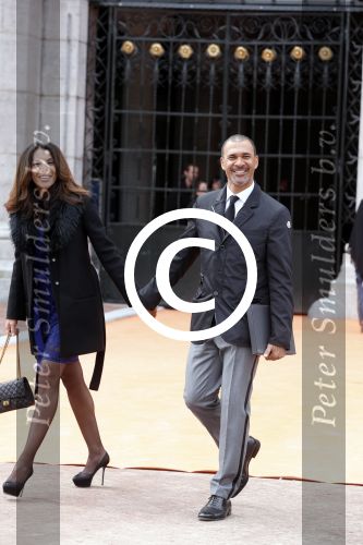 Amsterdam 13 april 2013
Ruud Gullit en zijn vriendin Maggie Jimenez bij de opening van het rijksmuseum.
Peter Smulders bv