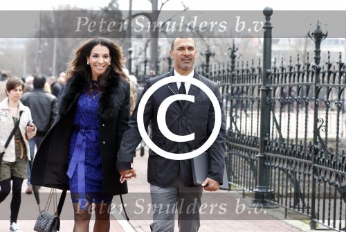 Amsterdam 13 april 2013
Ruud Gullit en zijn vriendin Maggie Jimenez bij de opening van het rijksmuseum.
Peter Smulders bv