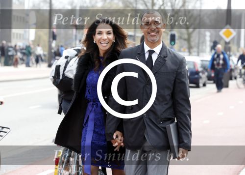 Amsterdam 13 april 2013
Ruud Gullit en zijn vriendin Maggie Jimenez bij de opening van het rijksmuseum.
Peter Smulders bv