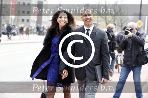 Amsterdam 13 april 2013
Ruud Gullit en zijn vriendin Maggie Jimenez bij de opening van het rijksmuseum.
Peter Smulders bv