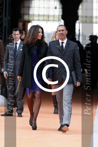 Amsterdam 13 april 2013
Ruud Gullit en zijn vriendin Maggie Jimenez bij de opening van het rijksmuseum.
Peter Smulders bv