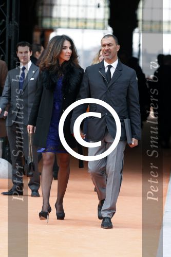 Amsterdam 13 april 2013
Ruud Gullit en zijn vriendin Maggie Jimenez bij de opening van het rijksmuseum.
Peter Smulders bv