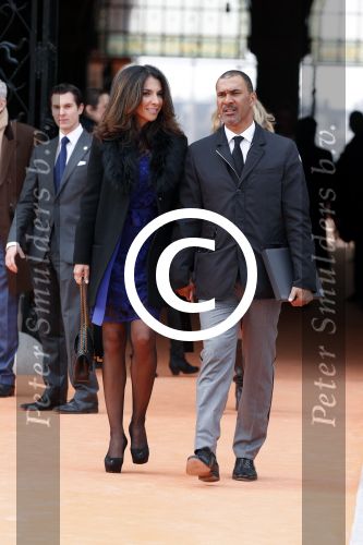 Amsterdam 13 april 2013
Ruud Gullit en zijn vriendin Maggie Jimenez bij de opening van het rijksmuseum.
Peter Smulders bv
