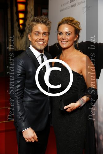 Amsterdam 30 maart 2015
Premiere Bloed zweet en tranen (film over het leven van Andre Hazes) in Tuschinski.
Andre Hazes Jr. en vriendin