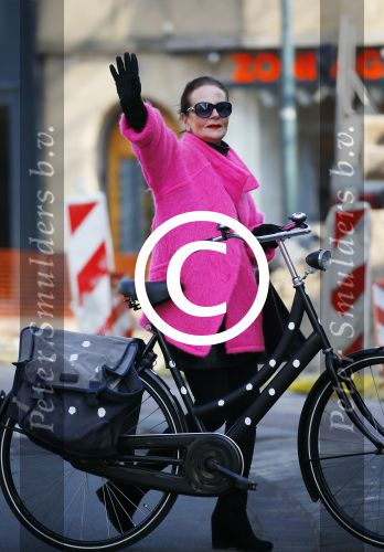 Amsterdam 17 maart 2015
Ans Markus op de fiets.