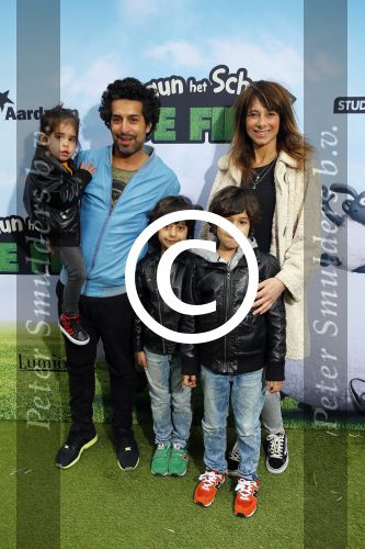 Amsterdam 22 maart 2015
Premiere Shaun het schaap in Tuschinski.
Barbara Karel met man en kinderen