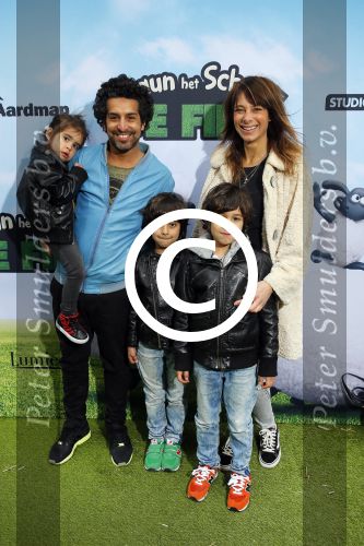 Amsterdam 22 maart 2015
Premiere Shaun het schaap in Tuschinski.
Barbara Karel met man en kinderen