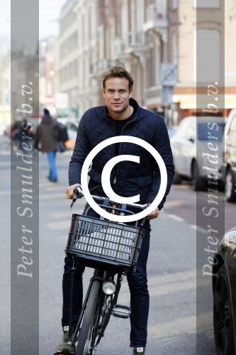 Amsterdam 17 maart 2015   
Dirk Taat op de fiets in amsterdam zuid