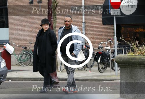 Amsterdam 9 maart 2015 
Howard Komproe met zijn vriendin in Amsterdam zuid