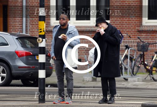 Amsterdam 9 maart 2015 
Howard Komproe met zijn vriendin in Amsterdam zuid