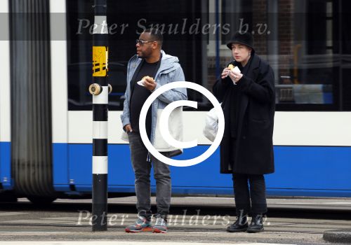 Amsterdam 9 maart 2015 
Howard Komproe met zijn vriendin in Amsterdam zuid