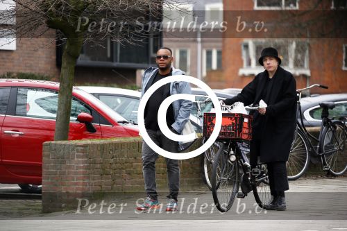Amsterdam 9 maart 2015 
Howard Komproe met zijn vriendin in Amsterdam zuid