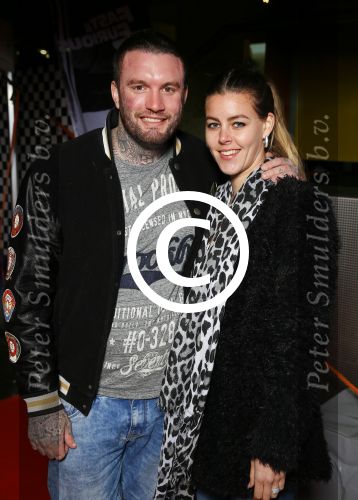 Amsterdam 1 april 2015
Premiere fast and Furious 7 in pathe arena. Jamie Saunders met vriendin