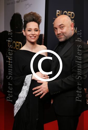 Amsterdam 30 maart 2015
Premiere Bloed zweet en tranen (film over het leven van Andre Hazes) in Tuschinski.
Loek Peters met zijn zwangere vrouw
