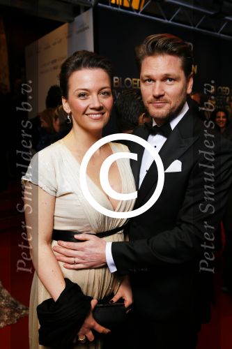Amsterdam 30 maart 2015
Premiere Bloed zweet en tranen (film over het leven van Andre Hazes) in Tuschinski.
Luc Peters met zijn vrouw