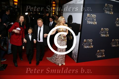 Amsterdam 30 maart 2015
Premiere Bloed zweet en tranen (film over het leven van Andre Hazes) in Tuschinski.
Martijn Fischer met Dadewych Minis en Matheu Hinzen