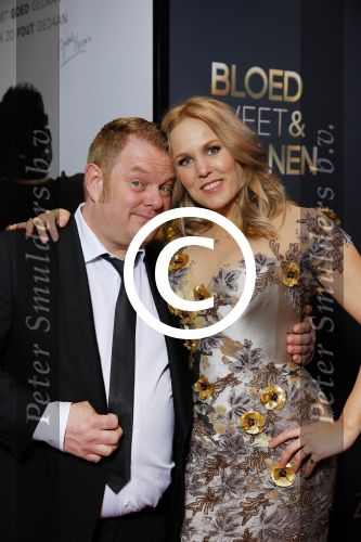 Amsterdam 30 maart 2015
Premiere Bloed zweet en tranen (film over het leven van Andre Hazes) in Tuschinski.
Martijn Fischer met Dadewych Minis en Matheu Hinzen