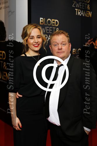 Amsterdam 30 maart 2015
Premiere Bloed zweet en tranen (film over het leven van Andre Hazes) in Tuschinski.
Martijn Fischer met zijn vriendin