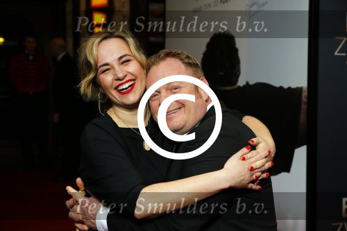 Amsterdam 30 maart 2015
Premiere Bloed zweet en tranen (film over het leven van Andre Hazes) in Tuschinski.
Martijn Fischer met zijn vriendin