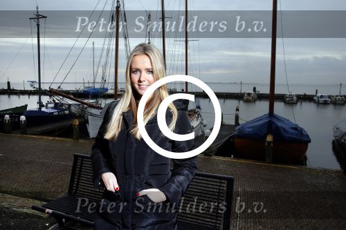 Volendam 5 maart 2014
Presentatie 100% NL Magazine ism postcodeloterij bij old Dutch.
Monique Smit zwanger