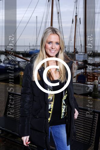 Volendam 5 maart 2014
Presentatie 100% NL Magazine ism postcodeloterij bij old Dutch.
Monique Smit zwanger