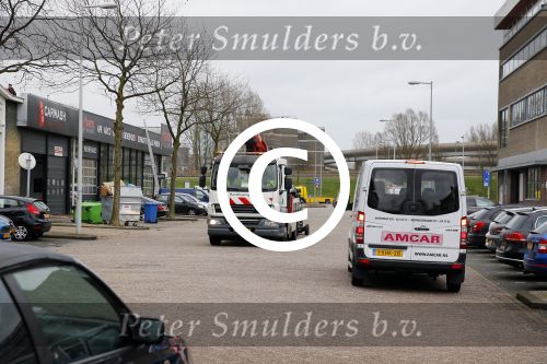Amsterdam 31 maart 2015
Olcay Gulsen haar range Rover (auto) wordt weg gesleept.