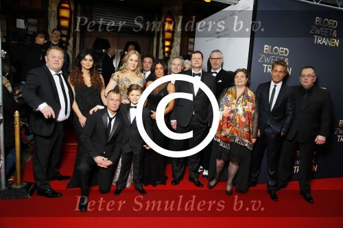 Amsterdam 30 maart 2015
Premiere Bloed zweet en tranen (film over het leven van Andre Hazes) in Tuschinski.
Cast met Rachel Roxeanne en Dre Hazes