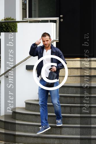 Hamburg 18 maart 2015
Rafael v d Vaart vertrekt vanaf zijn huis naar de training van HSV