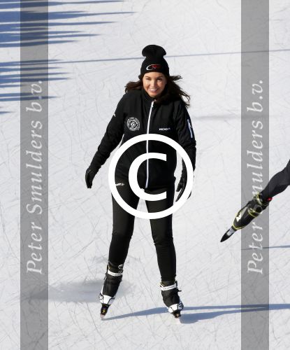 Biddinghuizen 8 maart 2015
Rosanna Kluivert schaatst mee voor de hollandse 100. een initiatief van Prins Bernhard jr