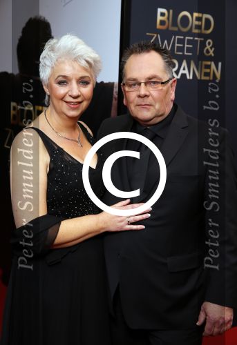 Amsterdam 30 maart 2015
Premiere Bloed zweet en tranen (film over het leven van Andre Hazes) in Tuschinski. Theo Hazes met zijn vrouw